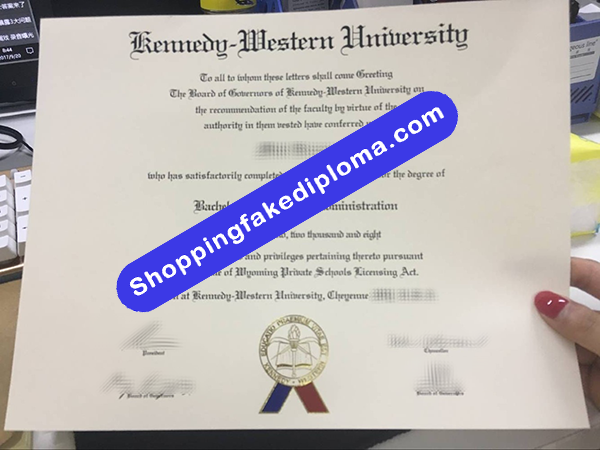 Kennedy Western University Degree, Fake Kennedy Western University Degree