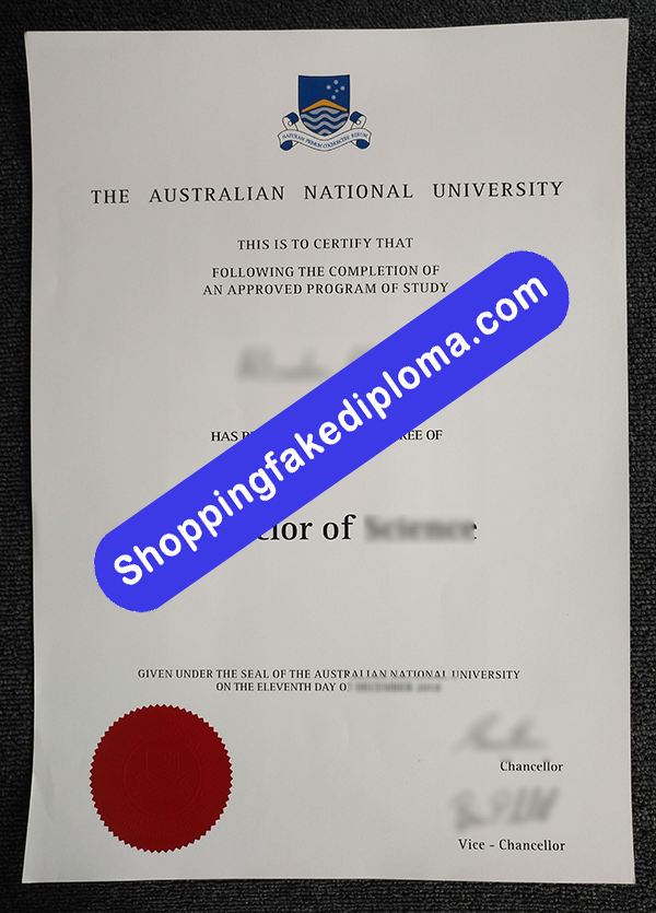 fake Australian National University Degree