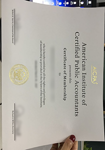 American AICPA Certificate Buy Fake American AICPA Certificate