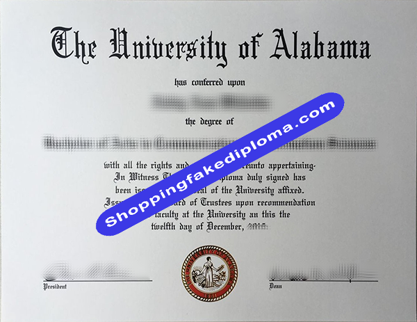 University Of Alabama Degree, Buy Fake University Of Alabama Degree