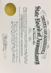 Arizona CPA Certificate, Buy Fake Arizona CPA Certificate