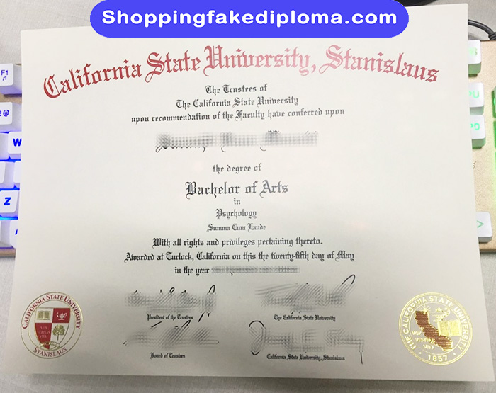California State University Stanislaus fake degree, California State University Stanislaus diploma