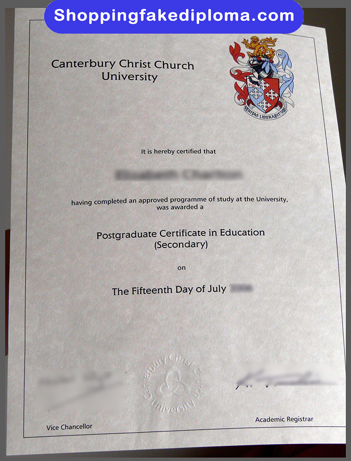 Canterbury Christ Church University fake certificate, buy Canterbury Christ Church University fake certificate