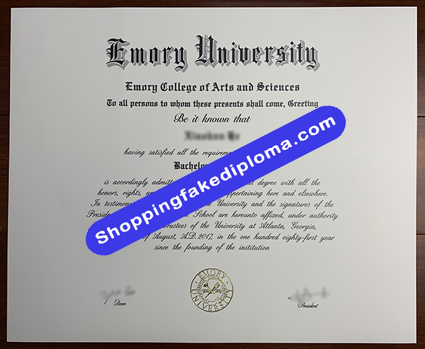 Emory University Degree, Buy Fake Emory University Degree