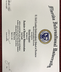 Fake Florida International University Diploma