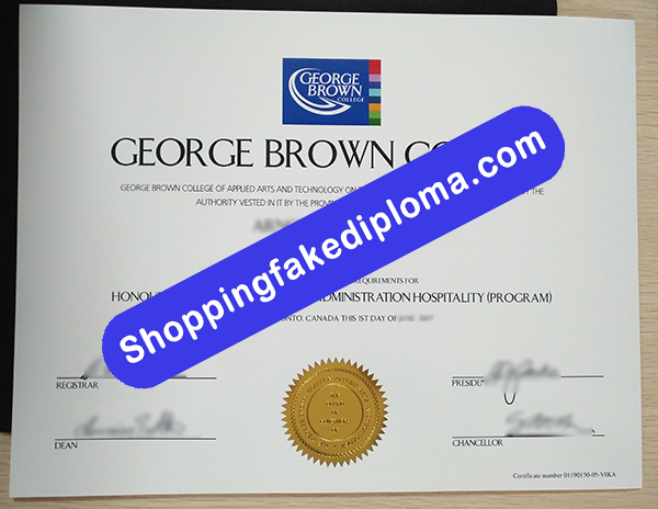 George Brown College Degree, Fake George Brown College Degree