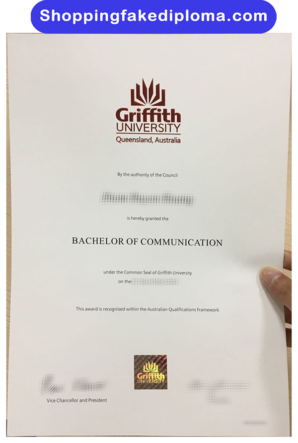 Griffith University Fake Degree, Buy Griffith University Fake Degree