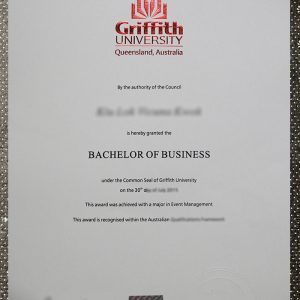 Griffith University fake Degree, Griffith University diploma