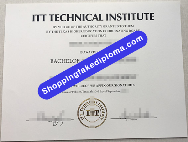 ITT Technical Institute Degree, Buy Fake ITT Technical Institute Degree
