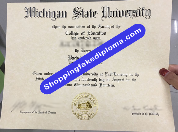 Michigan State University Degree, Buy Fake Michigan State University Degree