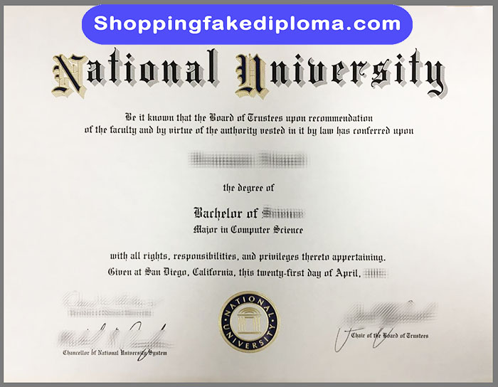 National University fake degree, buy National University fake degree