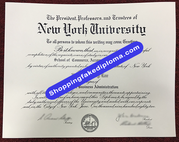 New York University Degree, Buy Fake New York University Degree