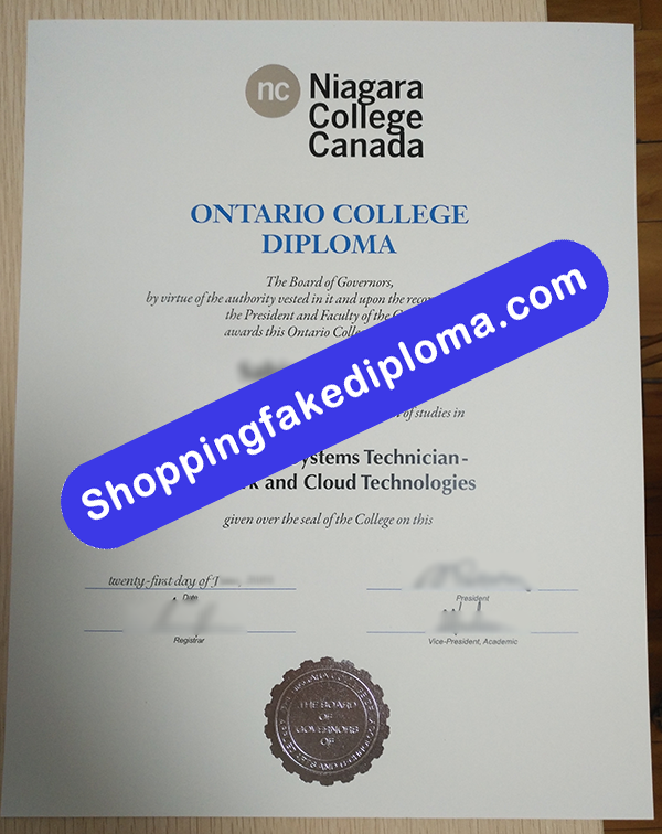 Niagara College Canada Diploma, Buy Fake Niagara College Canada Diploma