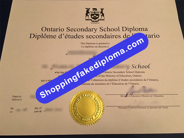 Ontario Secondary School Diploma, Buy Fake Ontario Secondary School Diploma