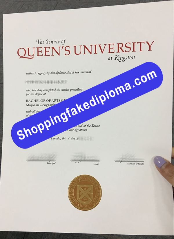 Queen's University Degree, Buy Fake Queen's University Degree