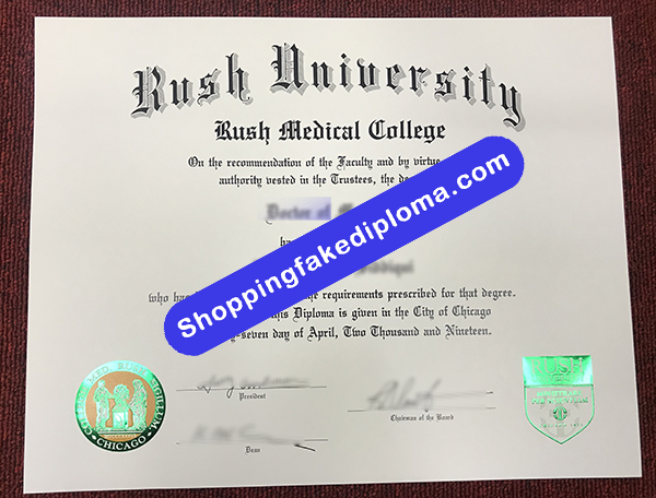 Rush University Degree, Buy Fake Rush University Degree