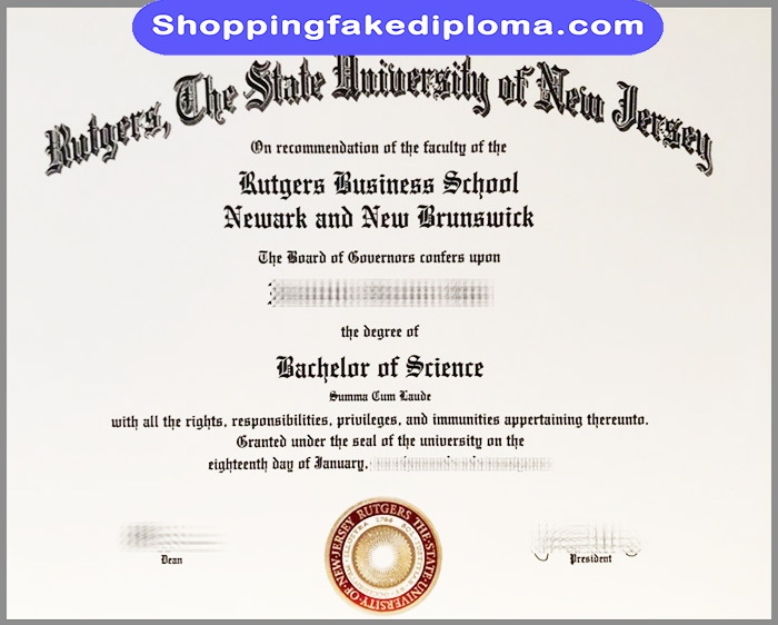 Rutgers State University fake Degree, Rutgers State University fake Diploma