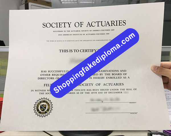 fake Society of Actuaries Certificate, buy fake Society of Actuaries Certificate