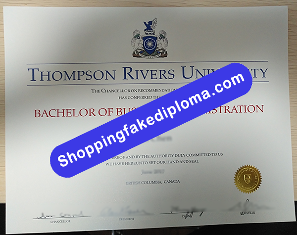 Thompson Rivers University Degree, Buy Fake Thompson Rivers University Degree