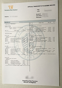 University Of San Francisco Transcript, Buy Fake University Of San Francisco Transcript