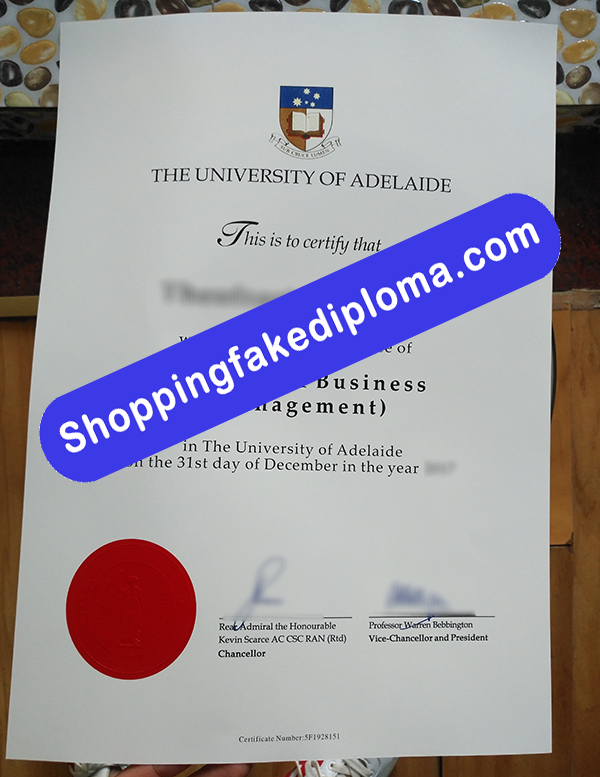 University of Adelaide Degree, Buy Fake University of Adelaide Degree