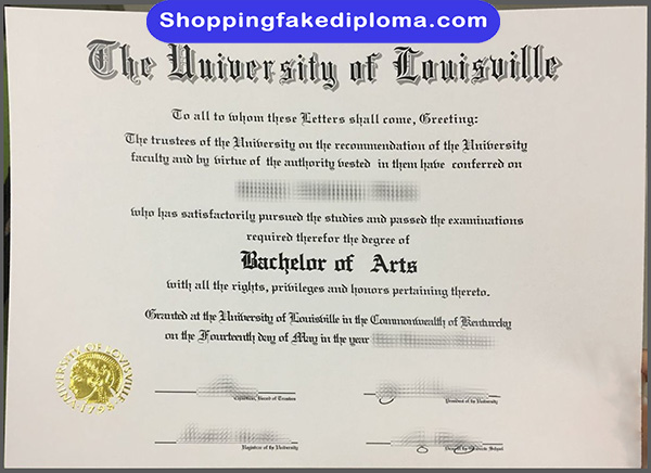 University of Louisville fake degree, buy University of Louisville fake degree