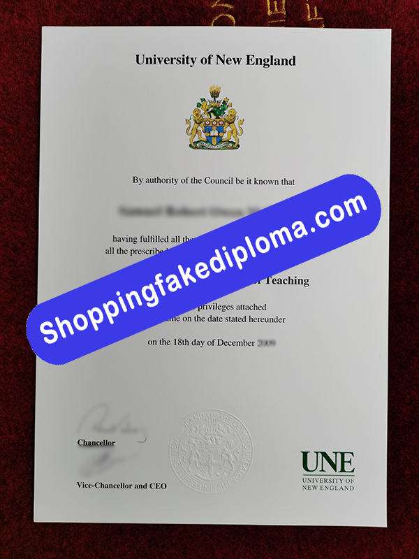 University of New England Degree, Buy Fake University of New England Degree 