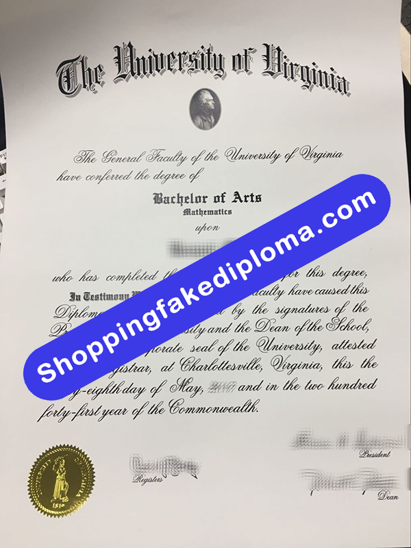 University Of Virginia Degree, Buy Fake University Of Virginia Degree