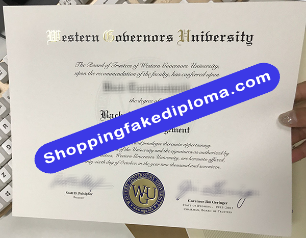 Western Governors University Degree, Buy Fake Western Governors University Degree
