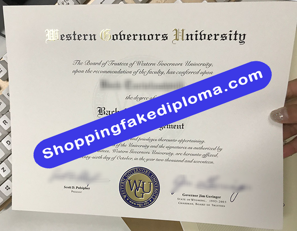 Western Governors University Degree, Buy Fake Western Governors University Degree