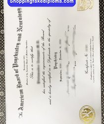 ABPN fake certificate