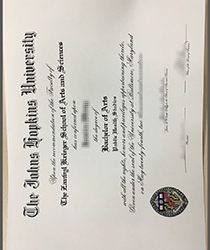 Johns Hopkins University fake degree