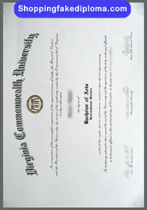 Virginia Commonwealth University degree, fake Virginia Commonwealth University degree