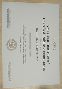 AICPA Certificate, Buy Fake AICPA Certificate
