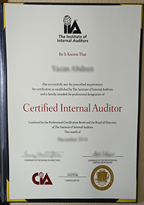 Certified Internal Auditor Certificate, Buy Fake Certified Internal Auditor Certificate