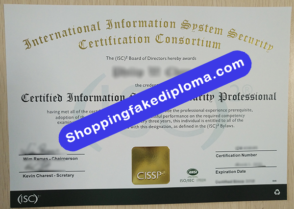 fake CISSP Certificate, buy fake CISSP Certificate