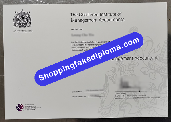 Chartered Instute of Management Accountants Certificate, Buy Fake Chartered Instute of Management Accountants Certificate