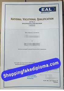 National Vocational Qualification fake Certificate