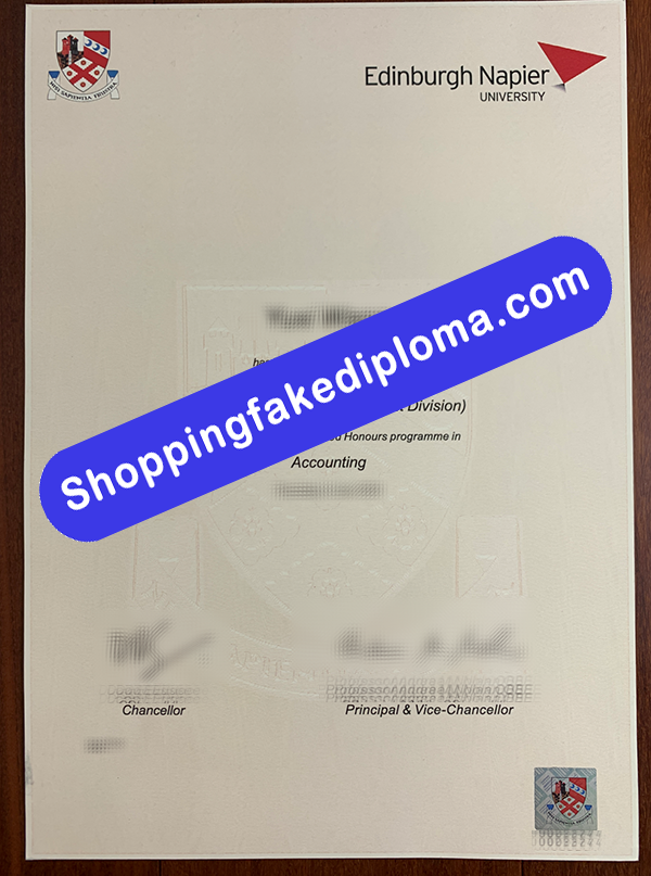 Edinburgh Napier University Degree, buy fake Edinburgh Napier University Degree