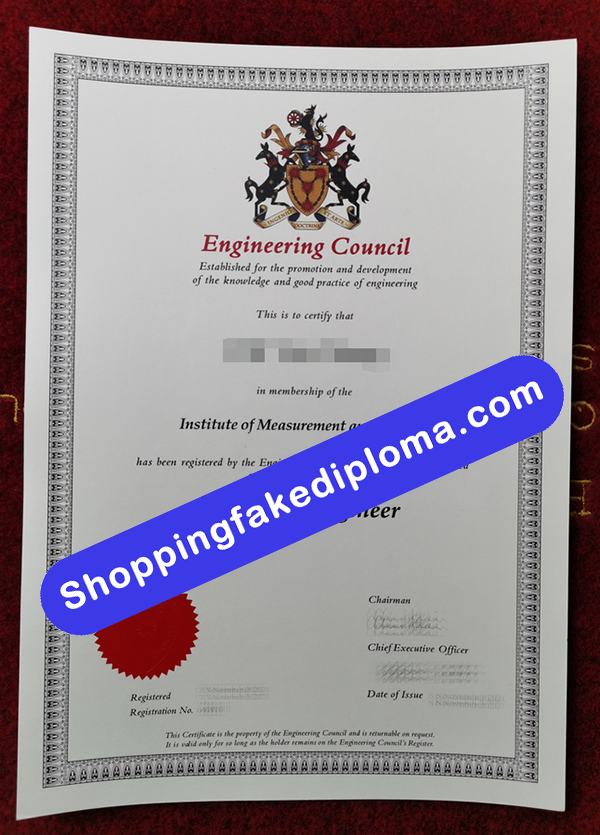 Engineering Council Chartered Engineer Certificate, fake Engineering Council Chartered Engineer Certificate