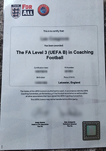 UEFA B Certificate, Buy Fake UEFA B Certificate