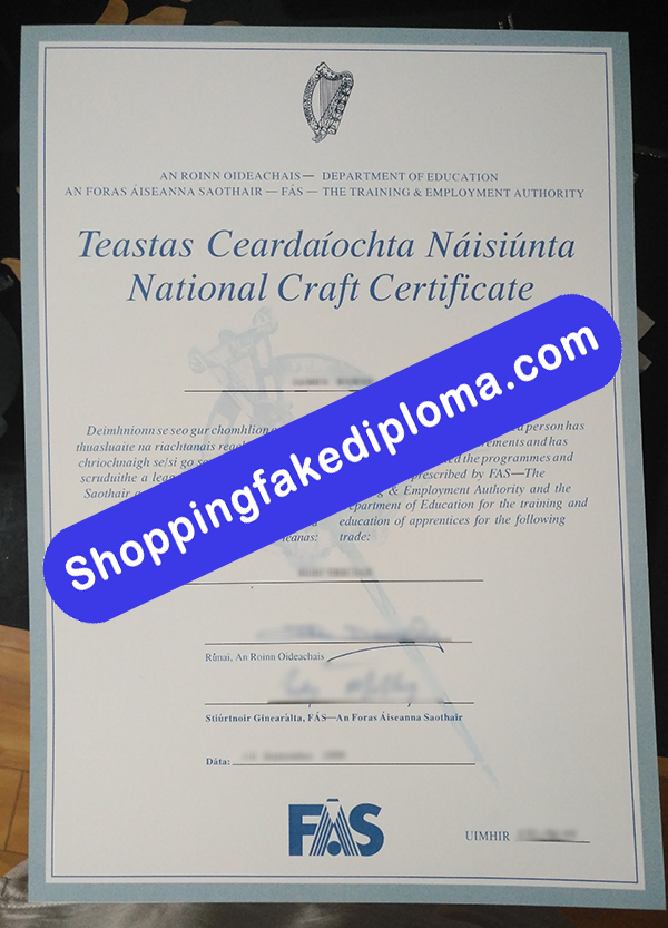 fake FAS Certificate, Buy Fake FAS Certificate
