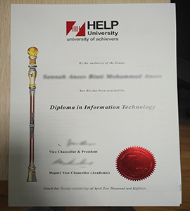 HELP University Diploma, Buy Fake HELP University Diploma