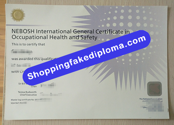 NEBOSH International General Certificate, Buy Fake NEBOSH International General Certificate 