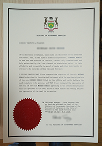 Canadian certification letter, Buy Fake Canadian certification letter