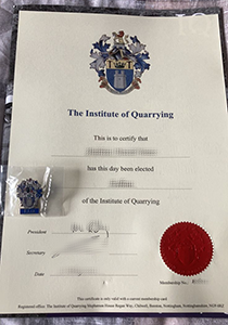 Institute of Quarrying Certificate, Buy Fake Institute of Quarrying Certificate