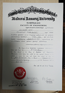 Madurai kamarai University Degree, Buy Fake Madurai kamarai University Degree