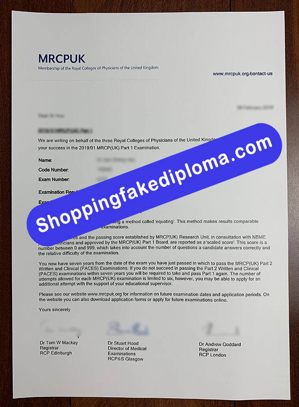 MRCPUK Transcript, Buy Fake MRCPUK Transcript