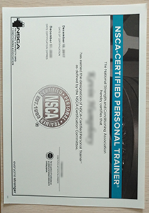 NSCA Certificate, Buy Fake NSCA Certificate