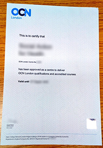 OCN Certificate, Buy Fake OCN Certificate